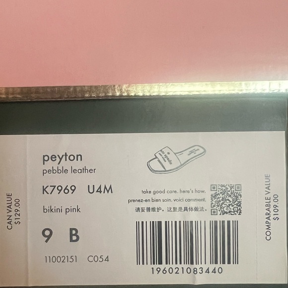Kate Spade NWB Peyton Slides Bikini Pink Size 9 - Picture 4 of 5